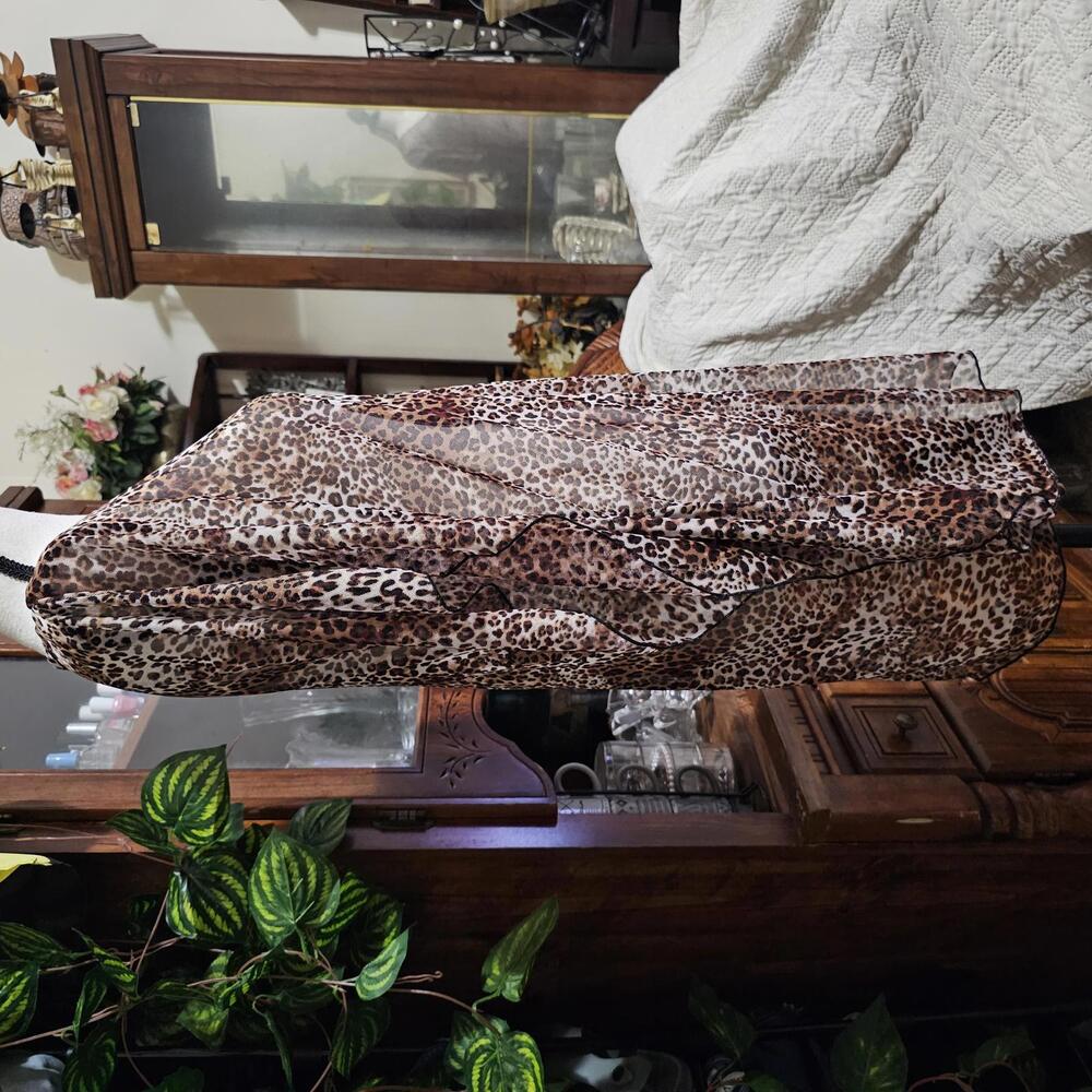 Jordan Taylor Leopard Print Sheer Swimsuit Coverup - Picture 4 of 9